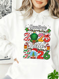 Women's Hoodie Goodbye 2025 Hello 2026 With Festive Holiday Ornaments Christmas Gifts