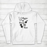 Men's Hoodie Thyme To Turnip The Beet With Playful Vegetable Illustration Hoodie
