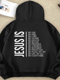 Men's Hoodie Jesus Is My King My Healer Protector Blessings Provider Everything