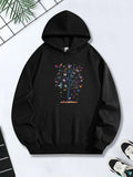 Women's Hoodie Colorful Butterflies Clustered On A Magical Nature Tree