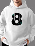 Men's Hoodie Urban Graphic Art Number Design Eight