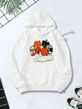 Women's Hoodie Festive Fall Pumpkins With Takeaway Coffee And Cozy Sneakers Hoodie