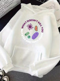 Men's Hoodie What Doesnt Kill You Repeated And Tries Again With Colorful Germs And Viruses