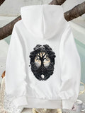 Men's Hoodie Enchanted Moonlit Forest With Mystical Branches And Shadowy Tree