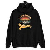 Men's Hoodie I Love Peeing Outside Sunset Landscape With Mountains And Forest Trees Hoodie