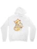 Men's Hoodie Cozy Autumn Afternoon And Gentle Orange Tabby Cat