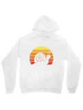 Men's Hoodie Retro Sunset With Soft Gradient Stripes Behind Snail