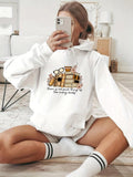 Women's Hoodie There Is No Such Thing As Too Many Books Cozy Pile Among Tea Cups And Glasses Books
