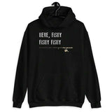 Men's Hoodie Here Fishy Fishy Fishy Text With Fishing Rod And Lure Graphic Hoodie