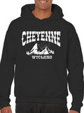 Men's Hoodie Cheyenne Wyoming Mountain Sunrise Outdoor Landscape Hoodie