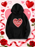Women's Hoodie Its Not Me Its You Lace Heart Cookie With Frosting Design