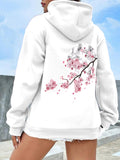 Women's Hoodie Delicate Blossoms On Gentle Branch Under Soft Spring Skies Flower