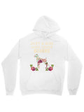 Men's Hoodie Just A Girl Who Loves Flowers Surrounded By Blooming Colorful Floral Cat