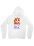 Men's Hoodie Guinea Pig Mom Surrounded By Flowers Bright Colors Cute Guinea Pig