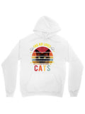 Men's Hoodie This Kid Loves Rainbow Stripes With Black Cat In Colorful Sunset