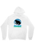 Men's Hoodie Explore The Amazing World Of Frogs With Black Silhouette Under Blue Water Frog