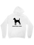 Men's Hoodie Parson Russell Terrier Silhouette With Text Centered Dog