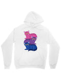 Men's Hoodie Vivid Striped Colorful Cats Stacked On Each Other Hoodie