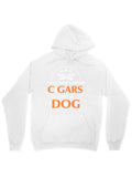 Men's Hoodie Cute Smiling Face With Orange Letters Playful Dog Hoodie