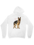 Men's Hoodie Love Is Elegant German Shepherd Standing Under Soft Sunlight Dog