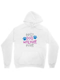 Men's Hoodie Best Dog Walker Ever With Two Blue Paw Prints Hoodie