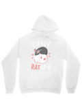 Men's Hoodie Crazy Rat Lady With Playful Cartoon Hearts Cute Rat