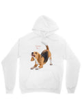 Men's Hoodie Love Is Playful Puppy With Floppy Ears Under Soft Daylight Dog