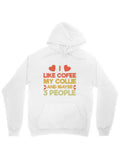 Men's Hoodie I Love Coffee And My Collie Maybe Three People Hoodie