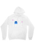 Men's Hoodie This Girl Loves Hamsters Cute Hearts And Blue Furry Hamster