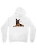 Men's Hoodie Love You With Gentle Loyal Brown German Shepherd Dog