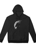 Women's Hoodie Playful Child On Swing Among Falling Leaves Branch