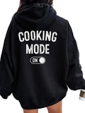 Women's Hoodie Cooking Mode On Fun Switch Inspired Cozy Hoodie