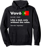 Men's Hoodie Portuguese Heritage Dad Without Rules Hoodie With National Flag Display