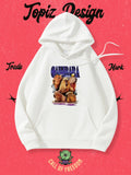 Women's Hoodie Capybara Family Gathering With Reflections In Calm Water Capybara
