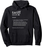 Men's Hoodie Tariff Noun Definition With Descriptive Dictionary Typography Words Hoodie