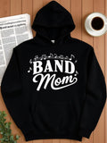 Women's Hoodie Band Mom Musical Notes With Flowing Melodic Motion Hoodie
