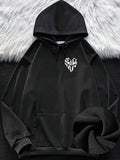Men's Hoodie Science Rules In A Heart Shape Black Hoodie