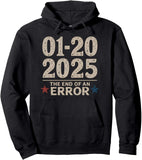 Men's Hoodie The End Of An Error Bold Date Typography Hoodie