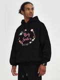 Men's Hoodie Big Sister Surrounded By Colorful Flowers And Playful Botanical Elements Hoodie