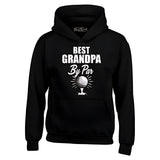 Men's Hoodie Best Grandpa By Par Sunburst Golf Ball Design Hoodie