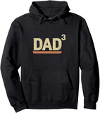 Men's Hoodie Dad Cubed Retro Stripe Graphic Dad