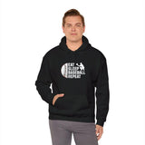 Men's Hoodie Eat Sleep Basketball Repeat With White Ball Under Basketball Player