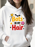 Women's Hoodie Bats In My Hair With Stars Wand Donut And Flying Bat