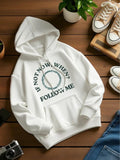 Women's Hoodie If Not Now When Follow Me Calm Circular Graphic Hoodie
