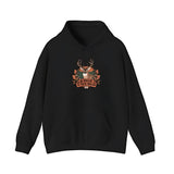 Men's Hoodie Majestic Autumn Leaves Surrounding Proud Antlered Deer