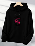 Men's Hoodie Neon Ice Cubes With Melting Dripping Effect Center Hoodie