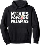 Men's Hoodie Movies Popcorn Pajamas Cozy Night At Home Pajamas