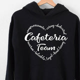 Men's Hoodie Compassionate Warm Reliable Teamwork Cafeteria Team Hoodie