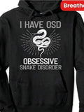 Men's Hoodie I Have OSD Funny Rays Behind Curled White Snake Hoodie