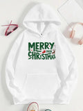 Women's Hoodie Merry Christmas Colorful Holiday Elements Festive Winter Wonderland Hoodie